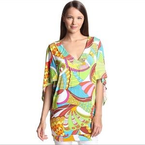 TRINA TURK Santa Cruz Tunic Swim Cover Up Dress